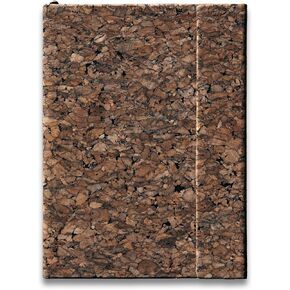 Undated Magnetic Planner & Notebook – 320 Pages Hardcover Organizer for Daily & Weekly Planning – Vegan Leather & Natural Cork Cover (Turquoise)