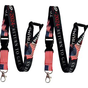 Donald T 2024 Campaign Neck Lanyard - Return To Greatness - 2 Pack