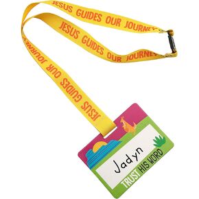 Fun Express Outback VBS Name Tag Breakaway Lanyards - 12 Pieces, Vacation Bible School Supplies