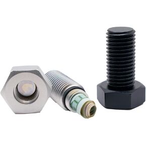 Fake ALUMINUM Bolt Container Stash Geocache Hidden Magnetic Cache (2 PACK) Waterproof Rust Proof (Nut Screw Diversion Safe Hidden Storage Space Cash Small Valuables, Secret Container, Realistic Decoy)
