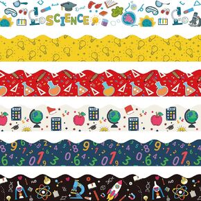 78Ft Fall Bulletin Board Borders Autumn Thanksgiving Bulletin Trim Borders Pumpkin Maple Leaf Orange Plaid Trim Stripes Bulletin Board Stickers for Fall Harvest School Classroom Home Office Wall Decor
