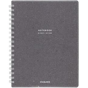 At-A-Glance Collection Gray Twin Wire Notebook