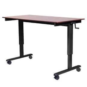 LUXOR STANDCF48-BK/DW 48" Crank Adjustable Stand Up Desk