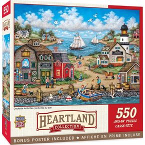 MasterPieces - 550 Piece Jigsaw Puzzle, Roadside Gossip, Fun for Adults, Family, Kids, 18" x 24"