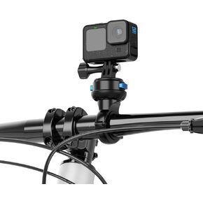 SUREWO Aluminum Magnetic Quick Release Bicycle Handlebar Clamp Mount, Motorcycle Handlebar Clamp Holder Mount Compatible with GoPro Hero 13/12/11/10/9/8/7/6/5 Black,DJI Osmo Action 4/3 and More