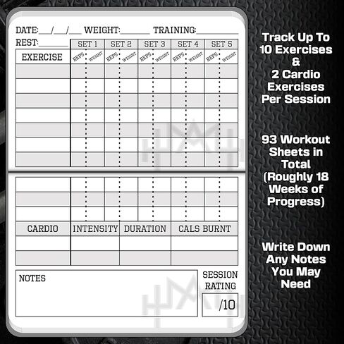 – A6 Pocket Fitness Journal – Set 15 Goals, Track 93 Workouts, Measure Progress & Log 24 Personal Records – Sweatproof Design, Daily Planner & Exercise Log Book For Men & Women - Black in Saudi Arabia