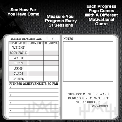 – A6 Pocket Fitness Journal – Set 15 Goals, Track 93 Workouts, Measure Progress & Log 24 Personal Records – Sweatproof Design, Daily Planner & Exercise Log Book For Men & Women - Black in Saudi Arabia