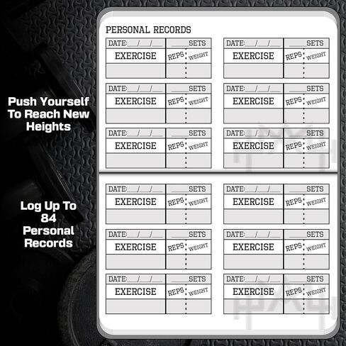 – A6 Pocket Fitness Journal – Set 15 Goals, Track 93 Workouts, Measure Progress & Log 24 Personal Records – Sweatproof Design, Daily Planner & Exercise Log Book For Men & Women - Black in Saudi Arabia