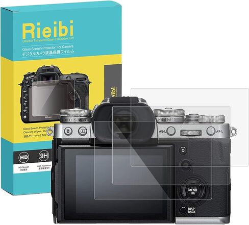 واقي شاشة Rieibi (3 عبوات) لكاميرا Fujifilm X-E2 X-E2S الرقمية، طبقة من الزجاج المقوى 0.33 مم 9H لـ Fuji XE2 XE2S مضادة لبصمات الأصابع ومضادة للخدش فائقة الوضوح in Saudi Arabia