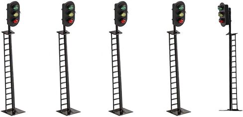 HO SCALE SCALE TRAIN TRAIN LAMP LAMP ، 5 قطع إشارات مصباح LED ، مصابيح 2/3 للمشاة ، 3V/12V متوافقة ، مناسبة لتخطيط السكك الحديدية والمبنى ، طاولة الرمال (مصباحان) in Kuwait