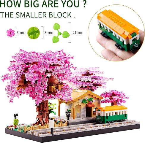 مجموعة لبنات بناء Micro Micro Micro Train Micro اليابانية - مجموعة طوب الطوب المصغرة للإبداع للبالغين والأطفال (3668 جهاز كمبيوتر) مع الأرقام in Kuwait