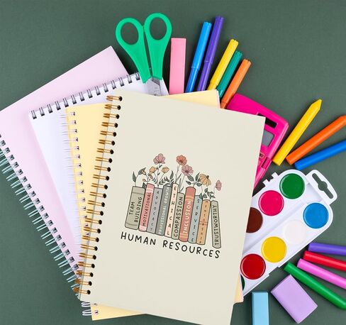 Human Resources Gifts Notebook Journal, HR Gifts for Women Men Coworkers Office, Thank You Appreciation Gifts for HR Manager Director, Spiral Notebook 5.5 x 8.3 in Saudi Arabia