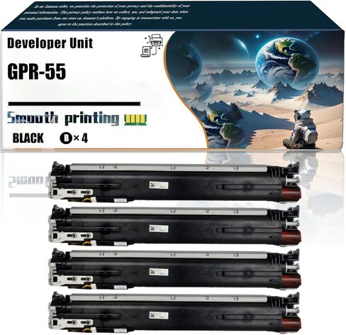 Replacement Parts Developer Unit GPR-55 Compatible with Canon C5535 C5535i C5540 C5540i C5550 C5550i C5560 C5560i Printers, Contains Chip and Clear Printing (1 Pack Cyan) in Kuwait