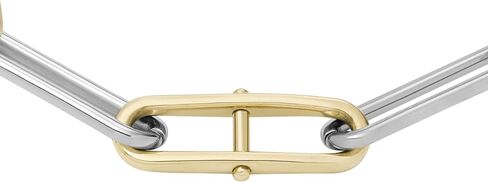 Fossil Women's Heritage D-Link Stainless Steel Chain Bracelet, Color: Gold (Model: JF04759710) in Saudi Arabia