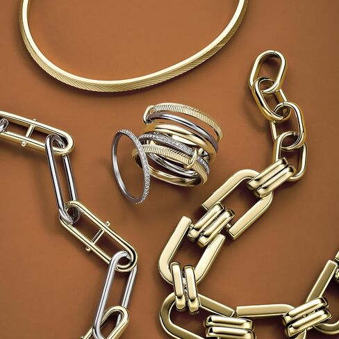 Fossil Women's Heritage D-Link Stainless Steel Chain Bracelet, Color: Gold (Model: JF04759710) in Saudi Arabia