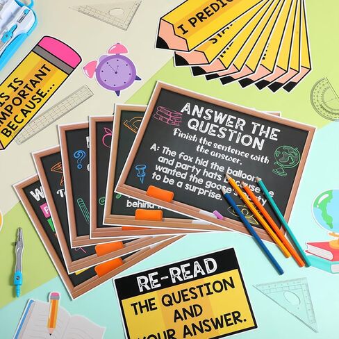Pasimy Races Wratestrate Strategy Bulletin Board Set Process Process Processs for Charsiprice Decorities Races Alphabet Pencil مع جمل ملصقات Bulletin Cutouts Elementary Middle School (Black) in Saudi Arabia