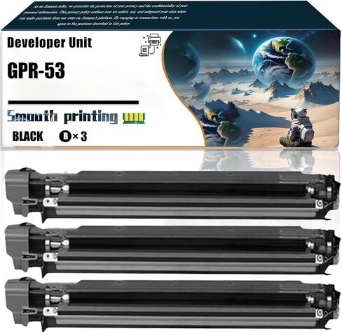 Replacement Parts Developer Unit GPR-53 Compatible with Canon ImageRUNNER Advance C3325i C3330i C3525i C3530i DX C3720i C3725i C3730i Printers, Contains Chip and Clear Printing (1 Pack Yellow) in Saudi Arabia