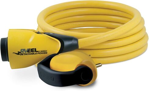 Marinco ParkPower 50 Amp 125/250V (4-Wire) RV EEL Cordset, Yellow, 25' in Saudi Arabia