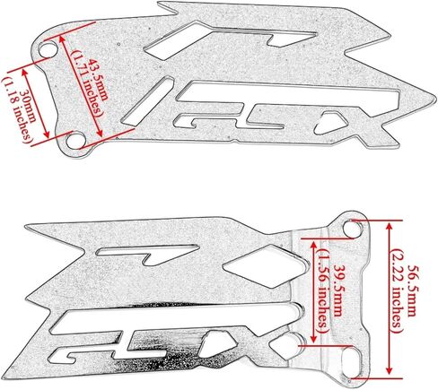 Foot Peg Cover,Foot Plate Plate Guard GSX-R 1000 Accessories Compatible with Suzuki GSX-R 600/750 2006-2016 Suzuki GSX-R 1000 2003-2016 (Silver) in Saudi Arabia