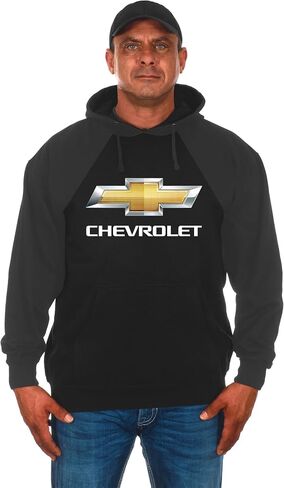 بلوفر رجالي من JH DESIGN GROUP بغطاء رأس أسود بشعار Chevy Bow Tie in Kuwait