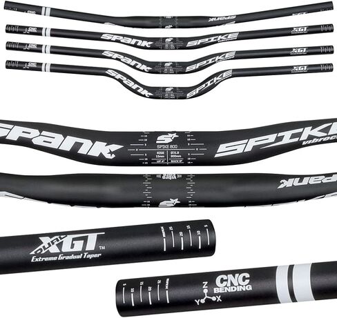 مقود دراجة سبانك سبايك 800 فيبروكور 15R، أسود/أبيض in Kuwait