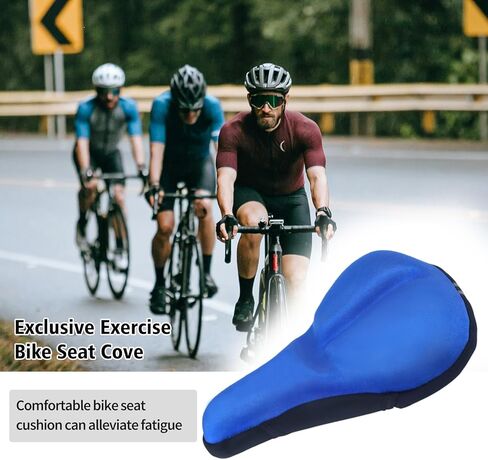وسادة مقعد الدراجة، غطاء مقعد الدراجة مبطن من الجل لراحة الرجال والنساء، وسادة مقعد الدراجة لمقعد الدراجة الضيق، ممتص للصدمات، وسادة الدراجة مناسبة للجبال والطرق ودراجة التمرين in Kuwait