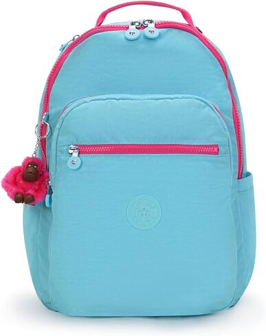 حقيبة ظهر للكمبيوتر المحمول سيول مقاس 15 بوصة من Kipling، متينة، واسعة مع أشرطة كتف مبطنة، أكمام واقية مدمجة in Kuwait