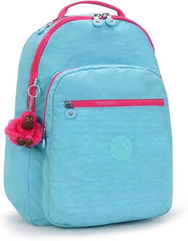 حقيبة ظهر للكمبيوتر المحمول سيول مقاس 15 بوصة من Kipling، متينة، واسعة مع أشرطة كتف مبطنة، أكمام واقية مدمجة in Kuwait