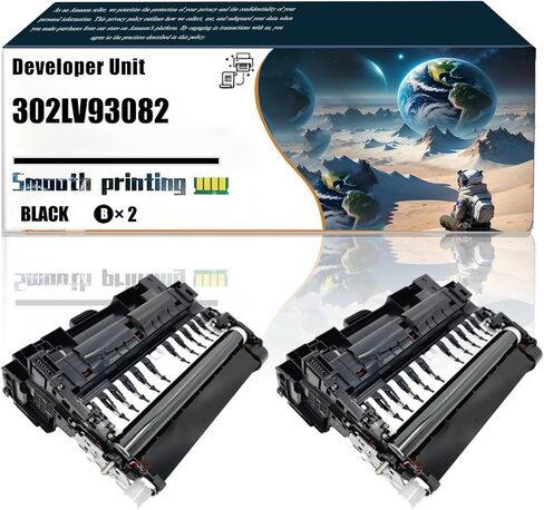 Replacement Parts Developer Unit 302LV93082 Compatible with Kyocera ECOSYS P3045dn P3050dn P3055dn P3060dn Printers, Contains Chip and Clear Printing (2-Pack Black) in Saudi Arabia