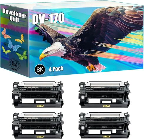 DV-170 Developer Unit Compatible for Toshiba ECOSYS M2035dn M2535dn P2135d P2135dn FS-1035MFP FS-1135MFP FS-1320D Printers (2-Pack Black) in Saudi Arabia