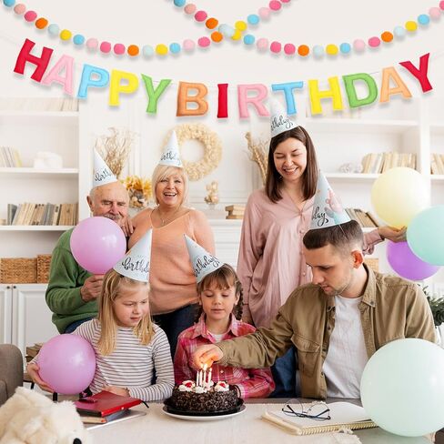 3pcs 118 بوصة عيد ميلاد سعيد لافتة عيد ميلاد سعيد -شعرت بالكرة -لافتة عيد ميلاد باستيل مع زخارف القوس حفلة إكليل لزخرفة الجدار in Kuwait