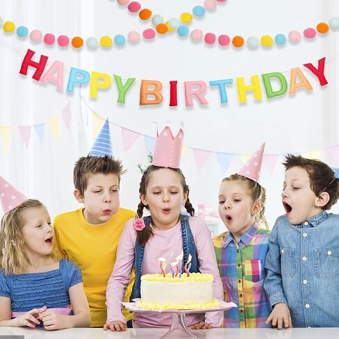 3pcs 118 بوصة عيد ميلاد سعيد لافتة عيد ميلاد سعيد -شعرت بالكرة -لافتة عيد ميلاد باستيل مع زخارف القوس حفلة إكليل لزخرفة الجدار in Kuwait