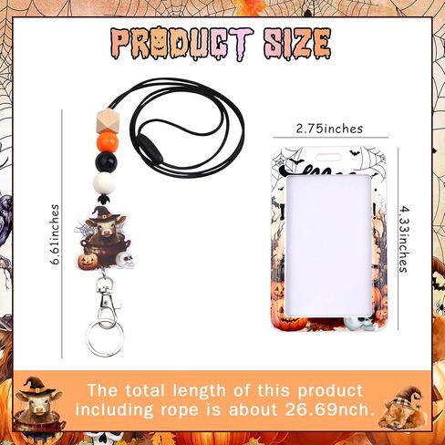 Black Bows Lanyards with ID Badges, Bow Ties Name Badges Holder with Neck Breakaway Lanyard Detachable Keychain Beaded for Teacher Nurse Office Student Decor Gifts in Kuwait