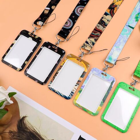 Lanyard for ID Badge Holder, Pretty Keychain Lanyard for Keys Name Tag for Office Staff Teachers Employees Red & Yellow Flower in Kuwait