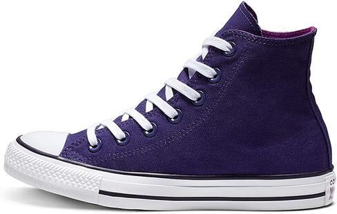 حذاء رياضي عالي للنساء من Converse Chuck Taylor All Star مصنوع من القطن المعاد تدويره جزئيًا 172685C أرجواني، سماوي مزدوج، 6 UK، سماوي مزدوج، 6 UK Men/ 5.5 UK Women in Saudi Arabia