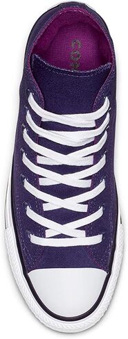 حذاء رياضي عالي للنساء من Converse Chuck Taylor All Star مصنوع من القطن المعاد تدويره جزئيًا 172685C أرجواني، سماوي مزدوج، 6 UK، سماوي مزدوج، 6 UK Men/ 5.5 UK Women in Saudi Arabia