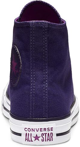 حذاء رياضي عالي للنساء من Converse Chuck Taylor All Star مصنوع من القطن المعاد تدويره جزئيًا 172685C أرجواني، سماوي مزدوج، 6 UK، سماوي مزدوج، 6 UK Men/ 5.5 UK Women in Saudi Arabia
