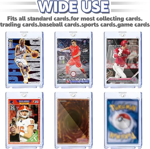 300ct Magnetic Card Holder for Trading Cards,35pt One Touch Card Holder,UV Protectors Hard Plastic,Display Card Case,Baseball Cards Holder for Sports,Football,Game,MTG (300 PACK) in Saudi Arabia