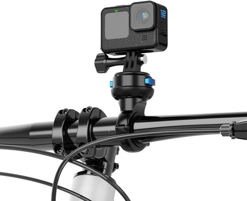 SUREWO Aluminum Magnetic Quick Release Bicycle Handlebar Clamp Mount, Motorcycle Handlebar Clamp Holder Mount Compatible with GoPro Hero 13/12/11/10/9/8/7/6/5 Black,DJI Osmo Action 4/3 and More in Saudi Arabia