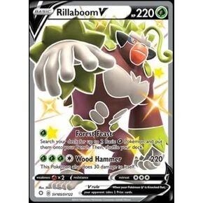 Pokemon - Rillaboom V SV105/SV112 - Shiny Fates - Shiny Vault - Trading Card