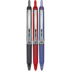Precise V7 RT Retractable Rolling Ball Pens, Fine Point (.7mm), Black Ink, 6-pk; Premium Comfort Grip, Bundle with Plastic Reusable Pouch in Saudi Arabia