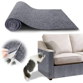 78.7"x15.8" Cat Scratching Mat - Trimmable Self Adhesive DIY Climbing Cat Scratcher Pad Replacement for Cat Tree Shelves and Post Cat Scratch Furniture Protector