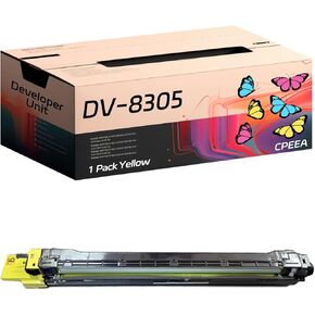 Compatible for Copystar DV-8305 Developer Unit Work for Copystar CS3050ci CS3051ci CS3550ci CS3551ci Printers, with Chip, High Yield 50000 Pages, Clear Printing (4 Pack Black)