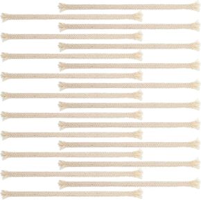 20 Pcs Oil Lamp Wicks Replacement, 8 mm/0.24inch Cotton Braided Lamp Wicks Round Wick for Oil Lamps Candle Making DIY Oils Lamps Candle