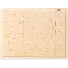 Mr. Pen- Blank Wooden Puzzle, 24 Pieces, 11.8" x 8.8", Wooden Blank Puzzles to Draw on