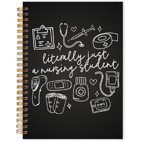 Funny Gothic Radiology Spiral Notebook 5.5x8.3, Radiology Technologist Gifts Journal for Writing, X-ray Rad Tech Gifts Notebook Journal for Note Taking, Medical Office School Supplies