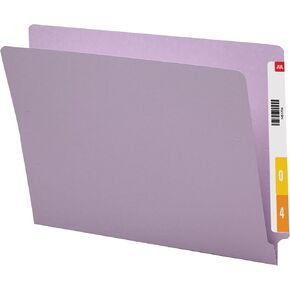 SMD25410 - Smead 25410 Lavender End Tab Colored File Folders with Reinforced Tab