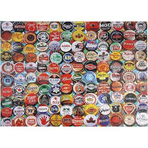 Color Bottle Cap Jigsaw Puzzles 1000 Pieces for Adults, Color Bottle Cap Puzzle, Impossible Difficult Challenge Puzzle,Quality Art Wall Art