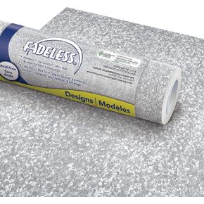 Fadeless Bulletin Board Paper, Fade-Resistant Paper for Classroom Decor, 48" x 12’, Galvanized, 1 Roll