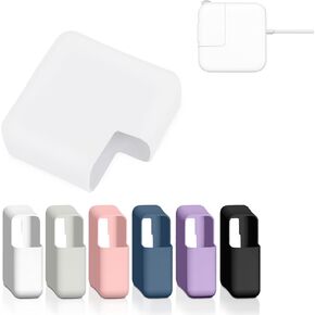 Soft Thin Silicone Charger Case Cover for 2016+ MacBook Pro 13 Inch (A1706/A1708/A2159/A1989/A2338), MacBook Pro 14 Inch (A2442) and MacBook Pro 13 Inch with Retina (A1425/A1502)，60W/61W/67W Charger